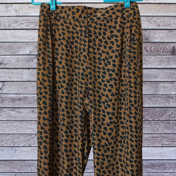 Bar III Women's Medium Animal Print Lightweight Pleated Pants - Picture 2 of 5